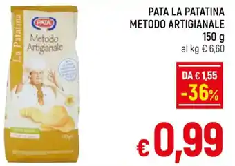 A&O PATA LA PATATINA METODO ARTIGIANALE 150 g offerta