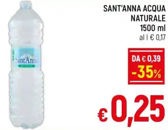A&O SANT'ANNA ACQUA NATURALE 1500 ml offerta