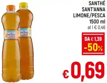A&O SANTHÉ SANT'ANNA LIMONE/PESCA 1500 ml offerta