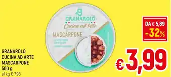 A&O GRANAROLO CUCINA AD ARTE MASCARPONE 500 g offerta