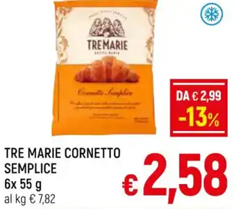 TRE MARIE CORNETTO SEMPLICE 6x 55 g