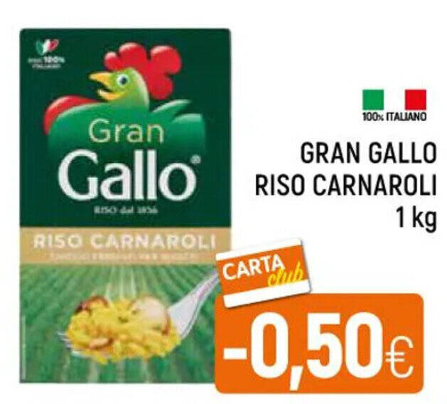 GRAN GALLO RISO CARNAROLI 1 kg offerta di A&O
