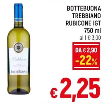 BOTTEBUONA TREBBIANO RUBICONE IGT 750 ml