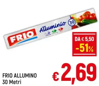 A&O FRIO ALLUMINO 30 Metri offerta
