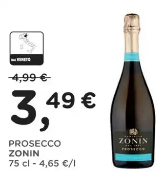 Poli PROSECCO ZONIN 75 cl offerta