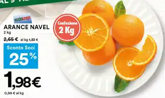 Coop ARANCE NAVEL 2 kg offerta