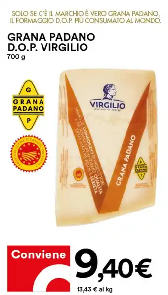 Coop GRANA PADANO D.O.P. VIRGILIO 700 g offerta