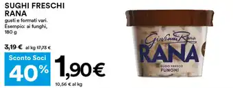 Coop SUGHI FRESCHI RANA 180 g offerta