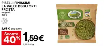 Coop PISELLI FINISSIMI LA VALLE DEGLI ORTI FROSTA 450 g offerta