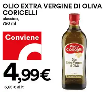 Coop OLIO EXTRA VERGINE DI OLIVA CORICELLI classico, 750 ml offerta