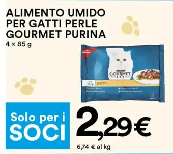 Coop ALIMENTO UMIDO PER GATTI PERLE GOURMET PURINA 4 x 85 g offerta