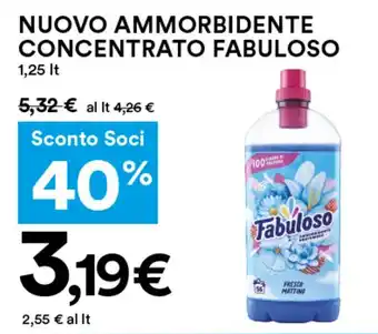 Coop NUOVO AMMORBIDENTE CONCENTRATO FABULOSO 1,25 lt offerta