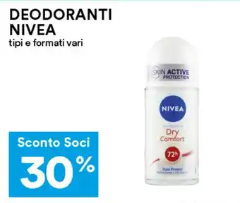 Coop DEODORANTI NIVEA offerta