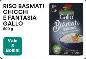 Coop RISO BASMATI CHICCHI E FANTASIA GALLO 500 g offerta