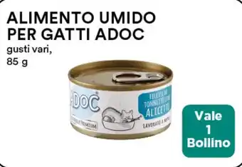 Coop ALIMENTO UMIDO PER GATTI ADOC gusti vari, 85 g offerta