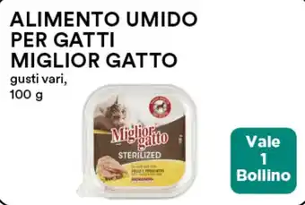Coop ALIMENTO UMIDO PER GATTI MIGLIOR GATTO gusti vari, 100 g offerta