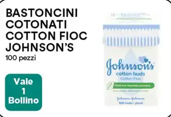 BASTONCINI COTONATI COTTON FIOC JOHNSON'S 100 pezzi
