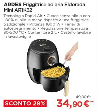 Coop ARDES Friggitrice ad aria Eldorada Mini AR1K32 offerta