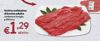 Borello Supermercati Fettine Sceltissime Di Bovino Adulto offerta