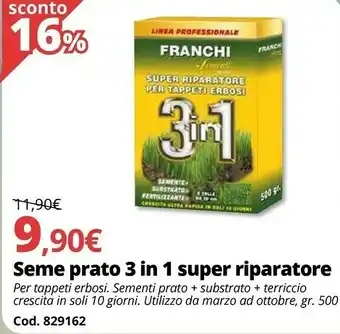 Seme Prato 3 In 1 Super Riparatore