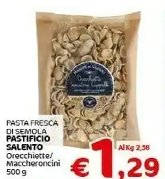 Crai Pastificio Salento Pasta Fresca Di Semola offerta