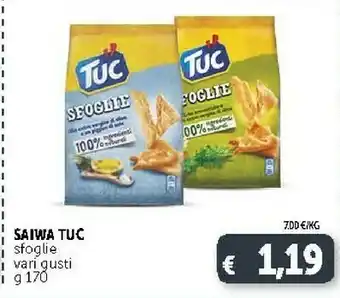 Deco Supermercati Saiwa Tuc Sfoglie offerta