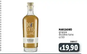 Deco Supermercati Marzadro Grappa Iciotto Lune offerta