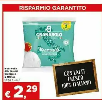 Metà Granarolo Mozzarella offerta