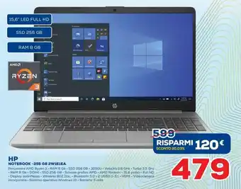 Euronics hp Notebook -255 G8 2W1E1EA offerta