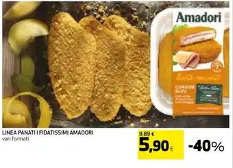 Coop LINEA PANATI I FIDATISSIMI AMADORI vari formati offerta