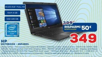 Euronics hp Notebook - 45P46ES offerta