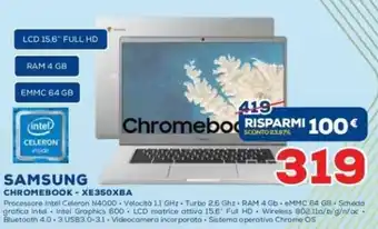 Euronics Samsung Chromebook - XE350XBA offerta