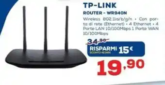 Euronics Tp-Link Router - WR940N offerta