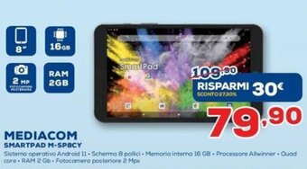 Euronics Mediacom Smartpad M-SP8CY offerta