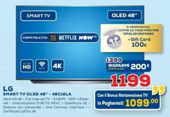 Euronics LG Smart TV OLED 48" - 48C16LA offerta