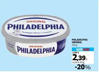 Coop PHILADELPHIA ORIGINAL 250 g offerta
