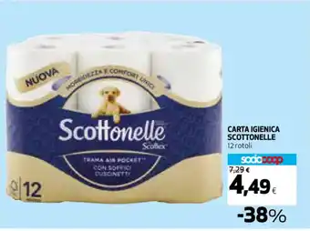 Coop CARTA IGIENICA SCOTTONELLE 12 rotoli offerta