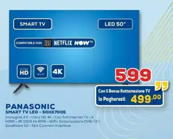Euronics Panasonic Smart TV LED - 50HX700E offerta