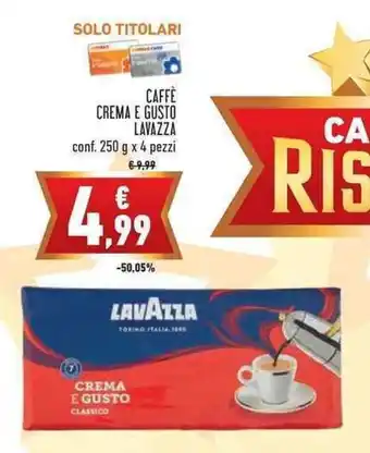 Conad Margherita Lavazza Caffè Crema e Gusto 250g x 4pz offerta