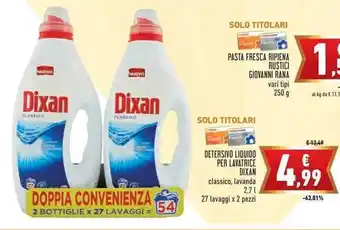 Conad Margherita Dixan Detersivo Liquido per Lavatrice 2,7l 2 pz offerta