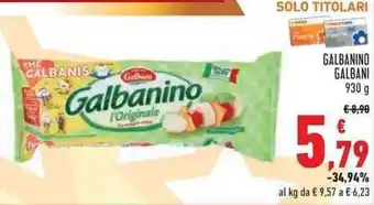 Conad Margherita Galbani Galbanino 930g offerta