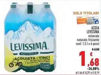 Levissima Acqua 1,5l x 6 pezzi