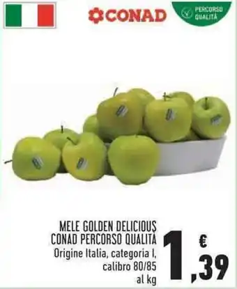 Conad Margherita Conad Mele Golden Delicious Percorso Qualità offerta