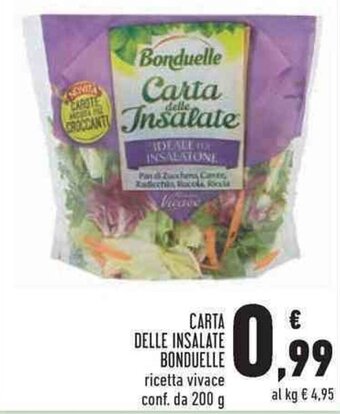 Conad Margherita Bonduelle Carta delle Insalate 200g offerta
