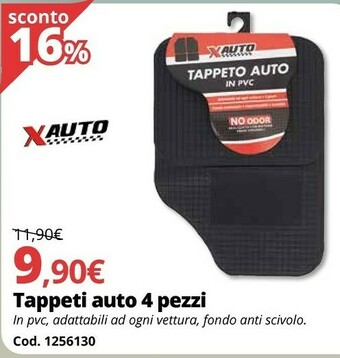 Brico Io Tappeti Auto 4 Pezzi offerta