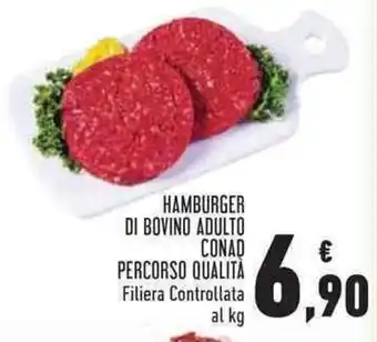 Conad Margherita Conad Percorso Qualità Hamburger di Bovino Adulto offerta