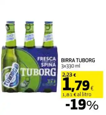 Coop BIRRA TUBORG 3x330 ml offerta