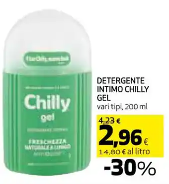 Coop DETERGENTE INTIMO CHILLY GEL vari tipi, 200 ml offerta