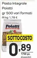 Famila Superstore Poiatti pasta integrale offerta