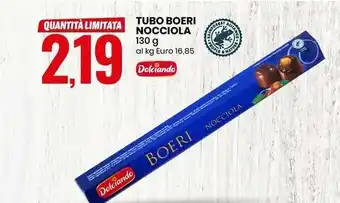 Eurospin Dolciando tubo boeri nocciola offerta